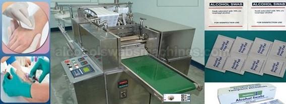 Automatic alcohol prep pad packaging machinery » 2R280-PPD